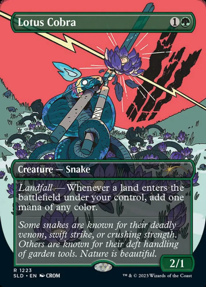 Lotus Cobra (Borderless) [Secret Lair Drop Series] - MTG Single