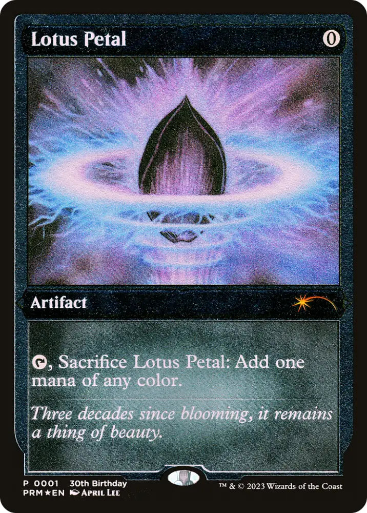 Lotus Petal (Foil Etched) [30th Anniversary Promos] - MTG Single