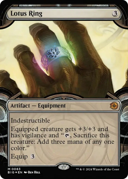 Lotus Ring (Showcase) (Raised Foil) [Outlaws of Thunder Junction: The Big Score] - MTG Single