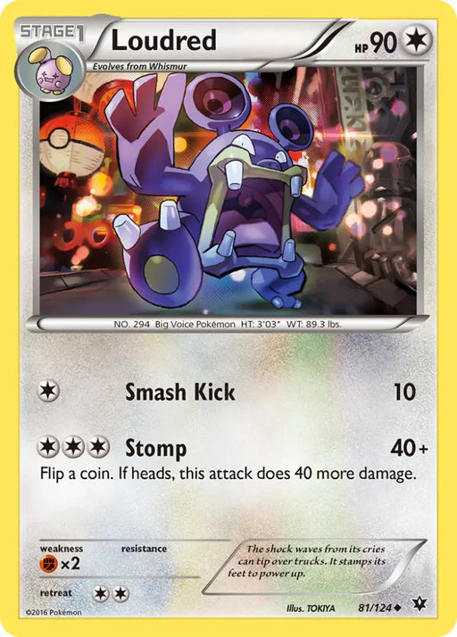Loudred (81/124) [XY: Fates Collide] - Pokemon Single