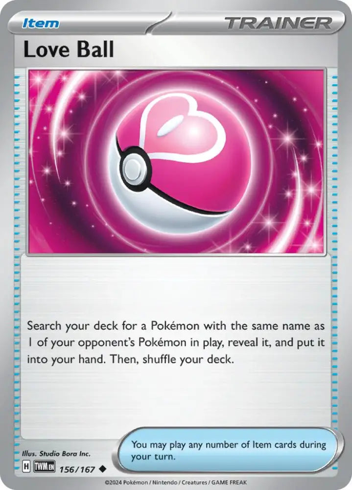 Love Ball (156/167) [Scarlet & Violet: Twilight Masquerade] - Pokemon Single