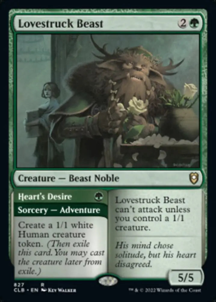 Lovestruck Beast // Heart’s Desire [Commander Legends: Battle for Baldur’s Gate] - MTG Single