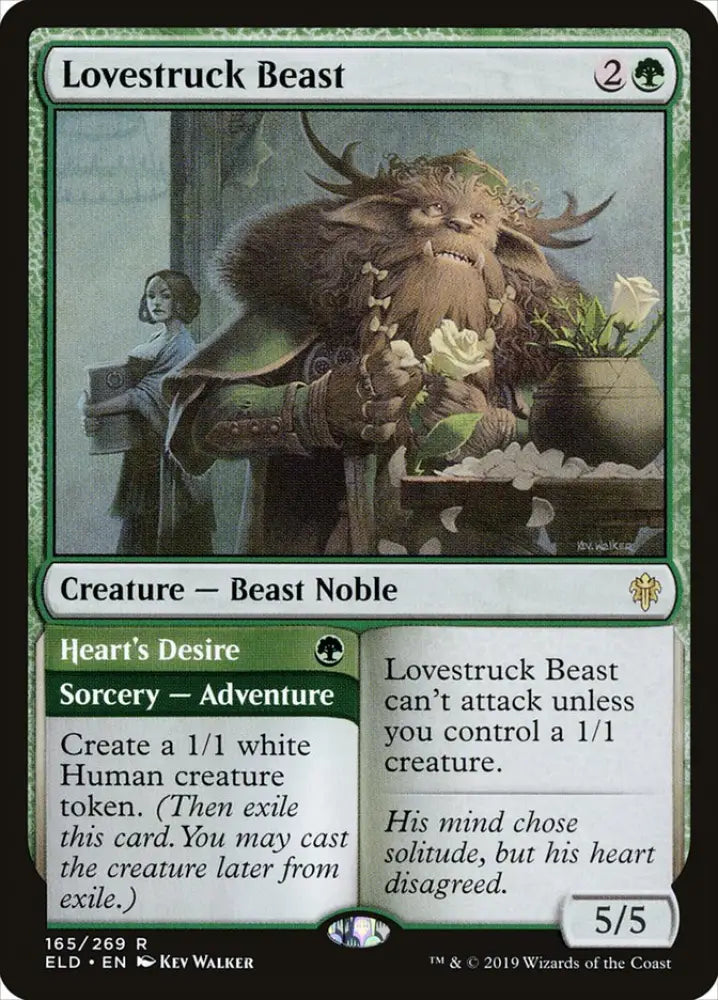 Lovestruck Beast // Heart’s Desire [Throne of Eldraine] - MTG Single