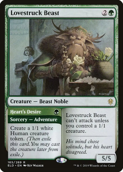 Lovestruck Beast // Heart’s Desire [Throne of Eldraine] - MTG Single