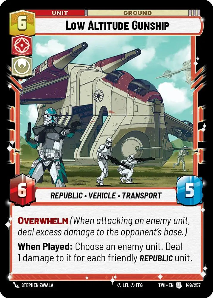 Low Altitude Gunship (149/257) [Twilight of the Republic] - Star Wars: Unlimited Single