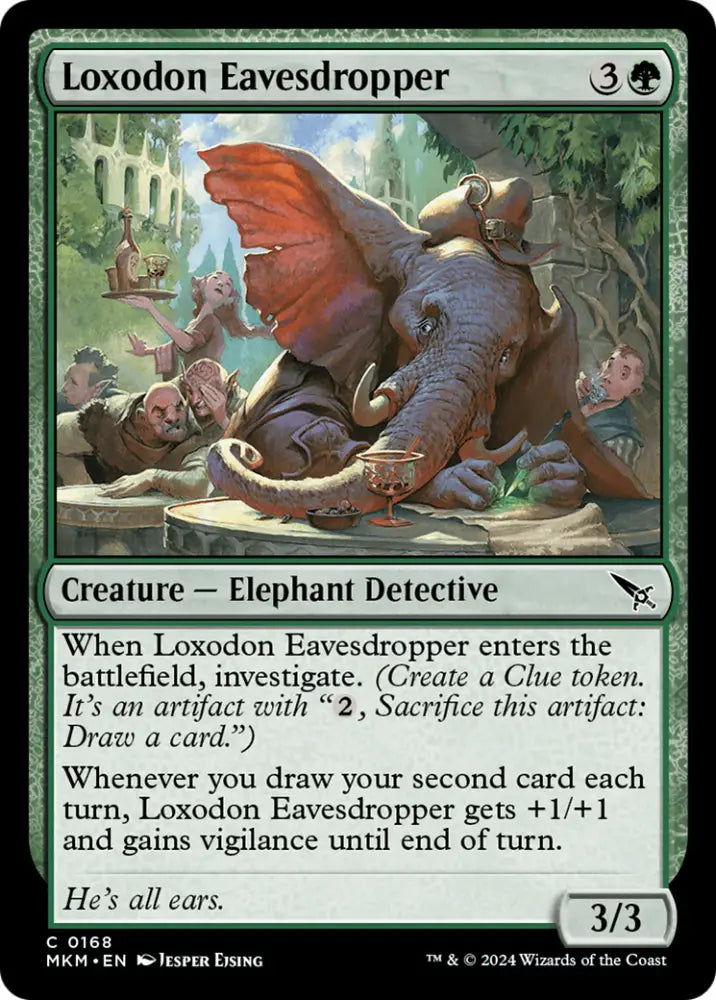 Loxodon Eavesdropper [Murders at Karlov Manor] - MTG Single