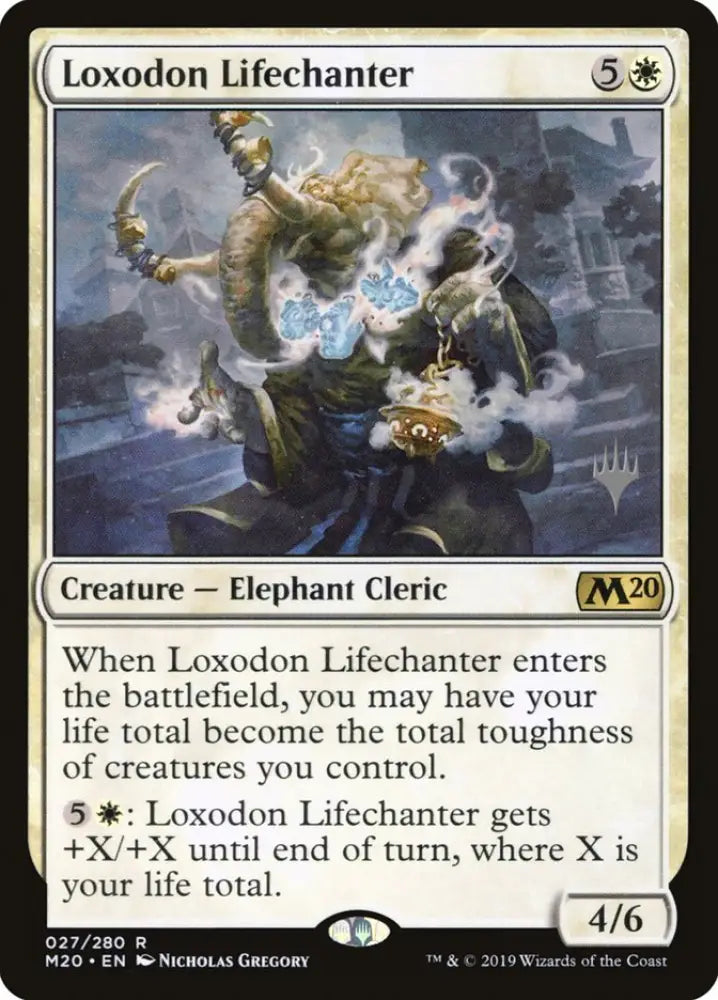 Loxodon Lifechanter (Promo Pack) [Core Set 2020 Promos] - MTG Single