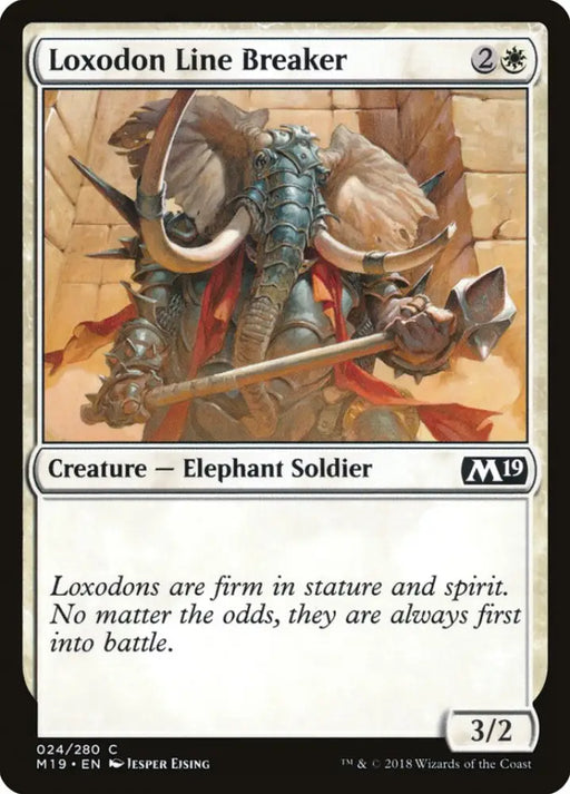 Loxodon Line Breaker [Core Set 2019] - MTG Single