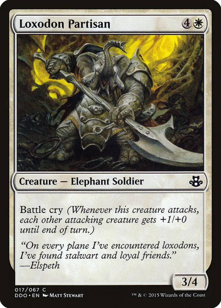 Loxodon Partisan [Duel Decks: Elspeth vs. Kiora] - MTG Single