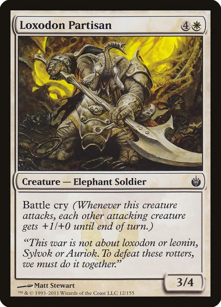 Loxodon Partisan [Mirrodin Besieged] - MTG Single