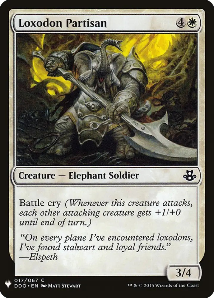 Loxodon Partisan [Mystery Booster] - MTG Single