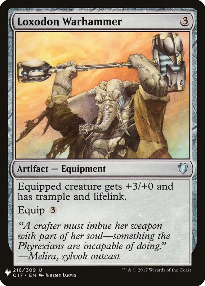 Loxodon Warhammer [Mystery Booster] - MTG Single