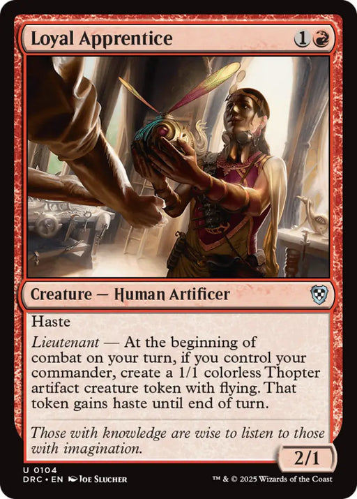 Loyal Apprentice [Aetherdrift Commander] - MTG Single