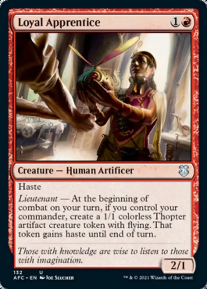 Loyal Apprentice [Dungeons & Dragons: Adventures in the Forgotten Realms Commander] - MTG Single