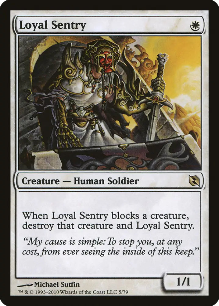 Loyal Sentry [Duel Decks: Elspeth vs. Tezzeret] - MTG Single