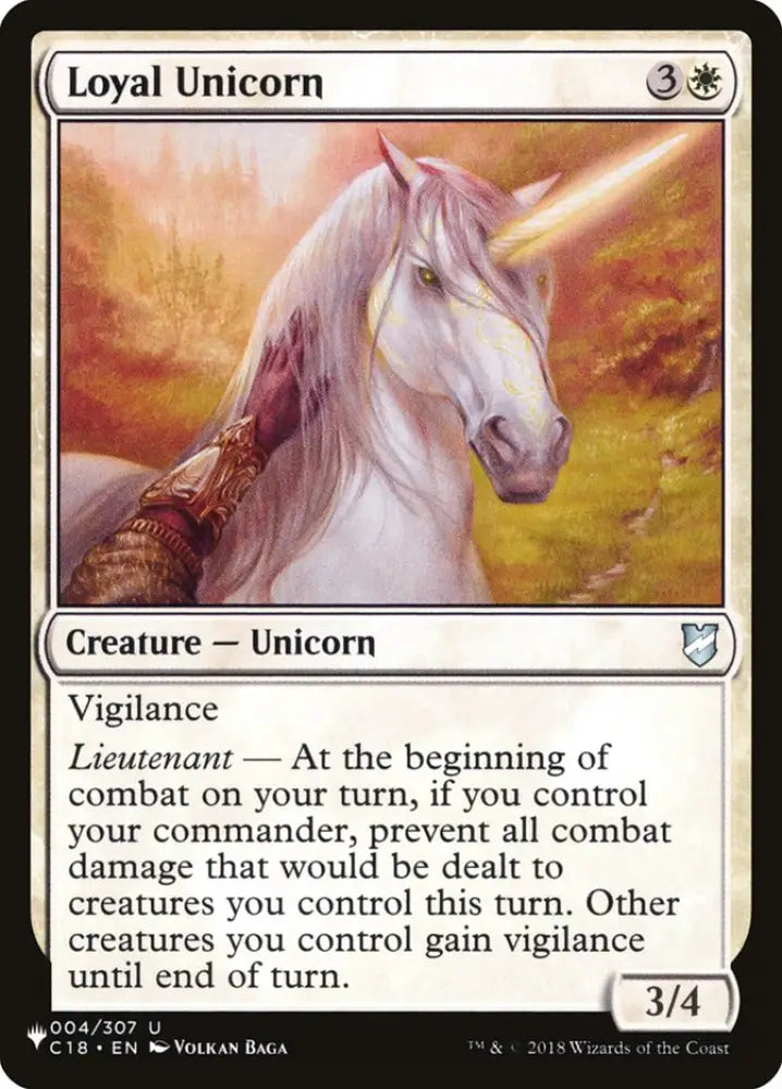 Loyal Unicorn [The List] - MTG Single