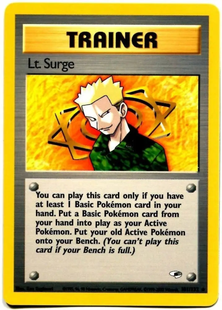 Lt. Surge (101/132) [Gym Heroes Unlimited] - Pokemon Single