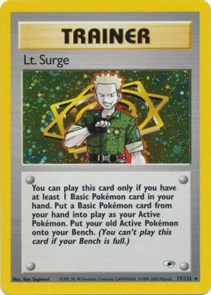 Lt. Surge (17/132) [Gym Heroes Unlimited] - Pokemon Single