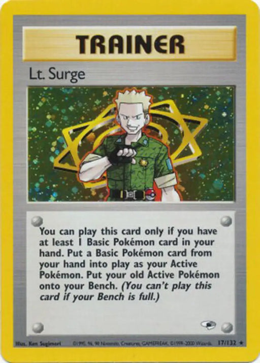 Lt. Surge (17/132) [Gym Heroes Unlimited] - Pokemon Single