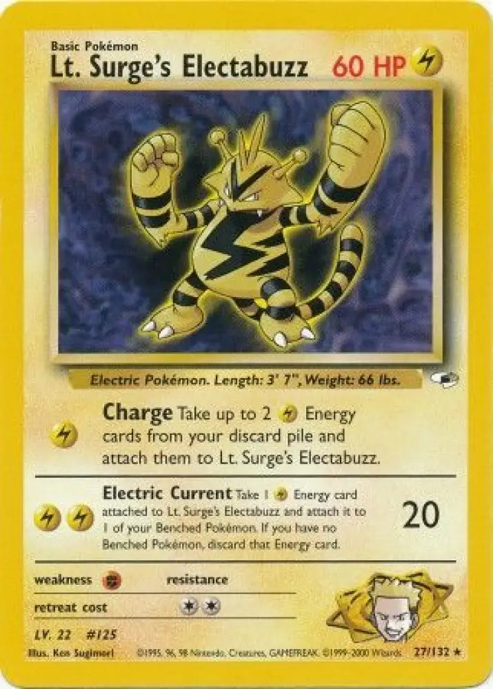 Lt. Surge’s Electabuzz (27/132) [Gym Heroes Unlimited] - Pokemon Single