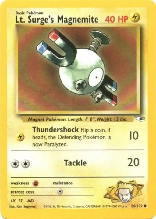 Lt. Surge’s Magnemite (80/132) [Gym Heroes Unlimited] - Pokemon Single
