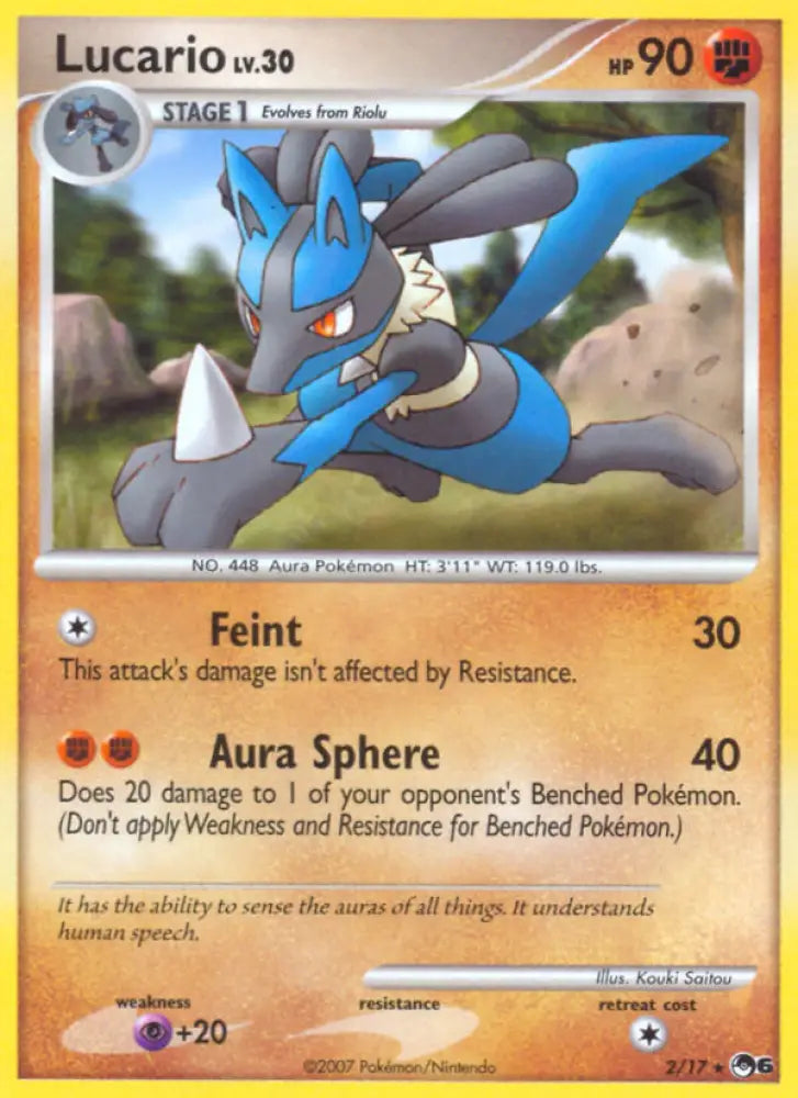 Lucario (2/17) [POP Series 6] - Pokemon Single