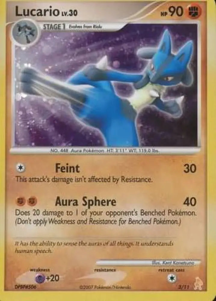 Lucario (3/11) [Diamond & Pearl: Trainer Kit - Lucario] - Pokemon Single