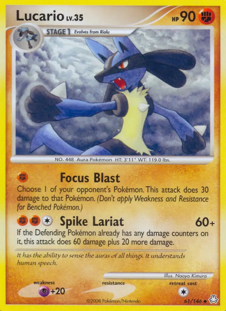 Lucario (61/146) [Diamond & Pearl: Legends Awakened] - Pokemon Single