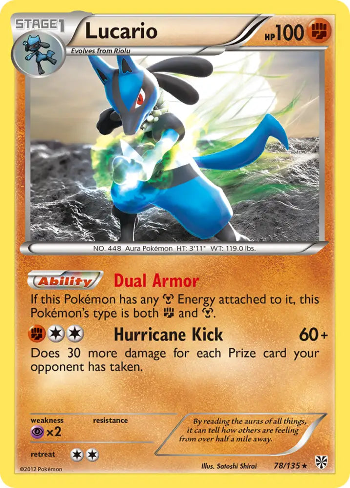 Lucario (78/135) [Black & White: Plasma Storm] - Pokemon Single