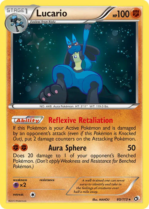 Lucario (80/113) [Black & White: Legendary Treasures] - Pokemon Single