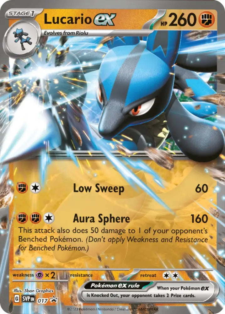 Lucario ex (017) [Scarlet & Violet: Black Star Promos] - Pokemon Single