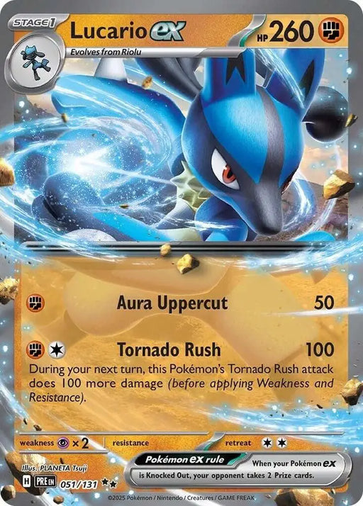 Lucario ex (051/131) [Scarlet & Violet: Prismatic Evolutions] - Pokemon Single