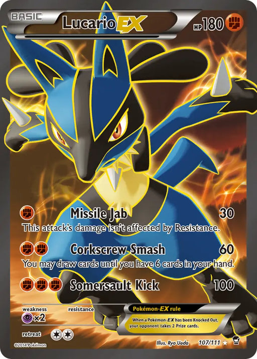 Lucario EX (107/111) [XY: Furious Fists] - Pokemon Single