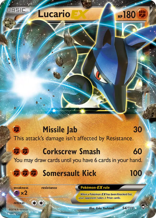 Lucario EX (54/111) [XY: Furious Fists] - Pokemon Single