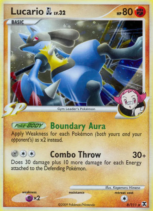 Lucario GL (8/111) [Platinum: Rising Rivals] - Pokemon Single