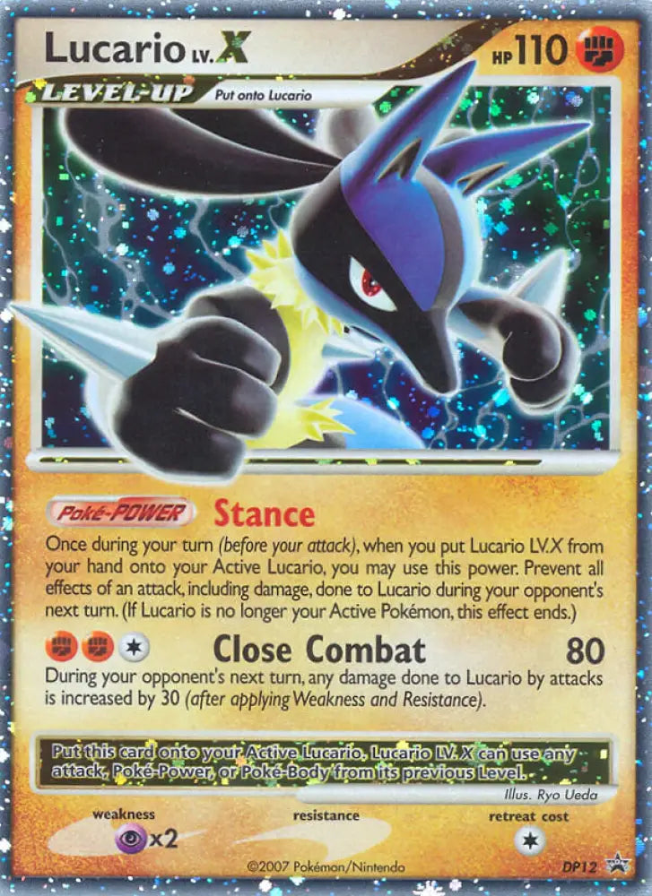 Lucario LV.X (DP12) [Diamond & Pearl: Black Star Promos] - Pokemon Single