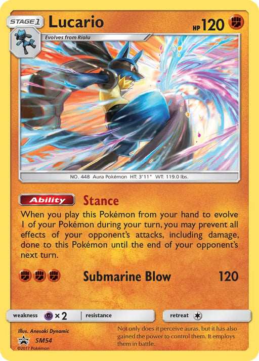 Lucario (SM54) [Sun & Moon: Black Star Promos] - Pokemon Single