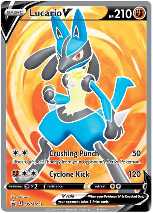 Lucario V (SWSH213) [Sword & Shield: Black Star Promos] - Pokemon Single
