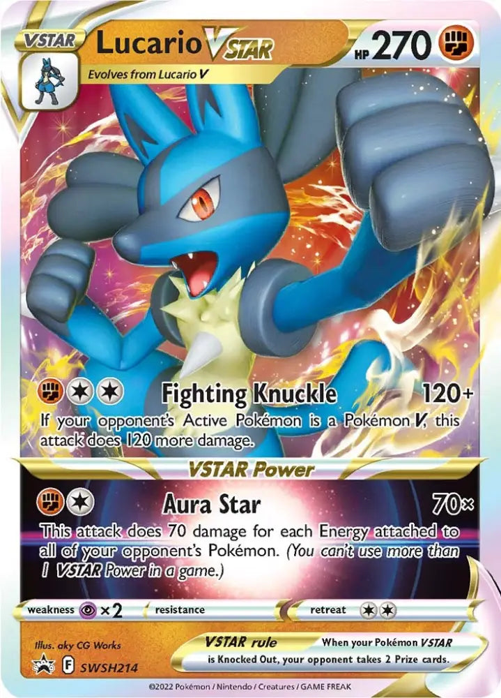 Lucario VSTAR (SWSH214) [Sword & Shield: Black Star Promos] - Pokemon Single
