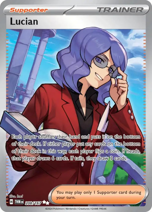 Lucian (208/167) [Scarlet & Violet: Twilight Masquerade] - Pokemon Single