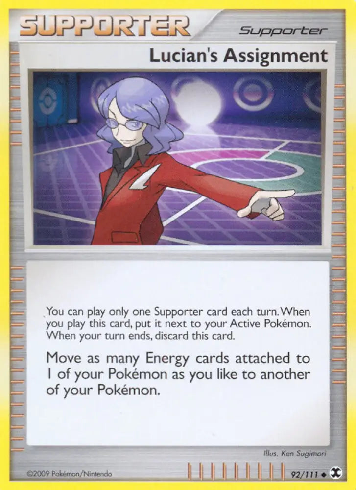 Lucian’s Assignment (92/111) [Platinum: Rising Rivals] - Pokemon Single