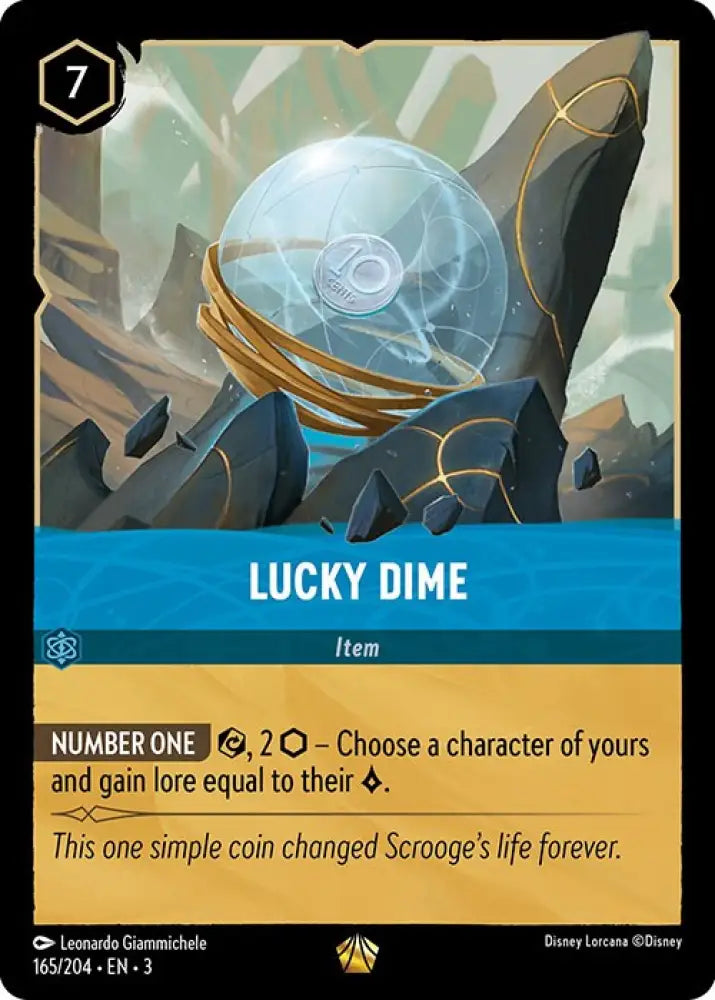 Lucky Dime (165/204) [Into the Inklands] - Lorcana Single