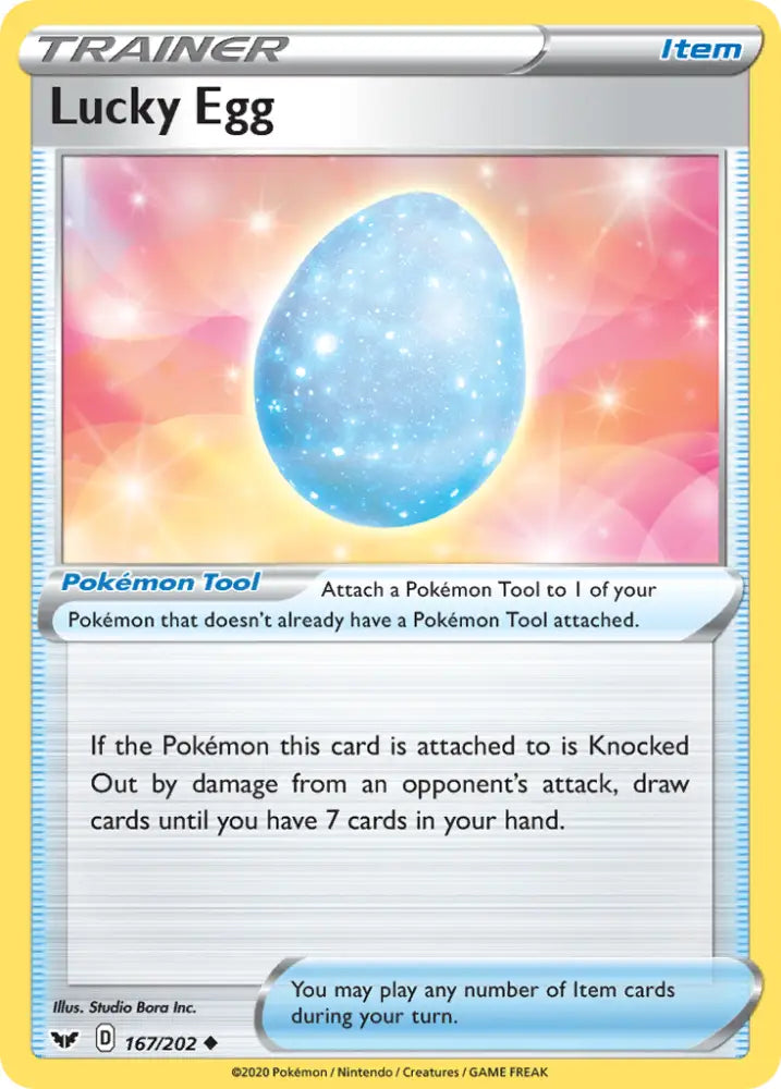 Lucky Egg (167/202) [Sword & Shield: Base Set] - Pokemon Single