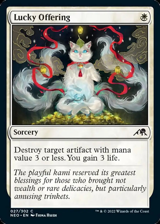 Lucky Offering [Kamigawa: Neon Dynasty] - MTG Single