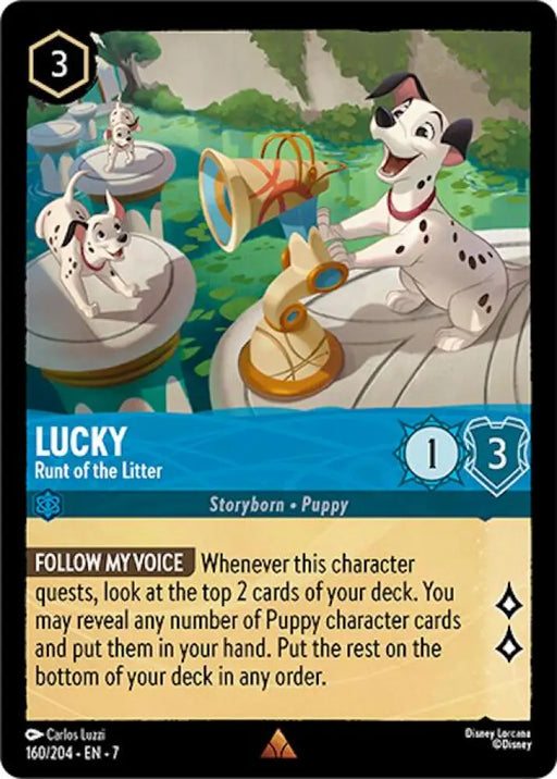 Lucky - Runt of the Litter (160/204) [Archazia’s Island] - Lorcana Single