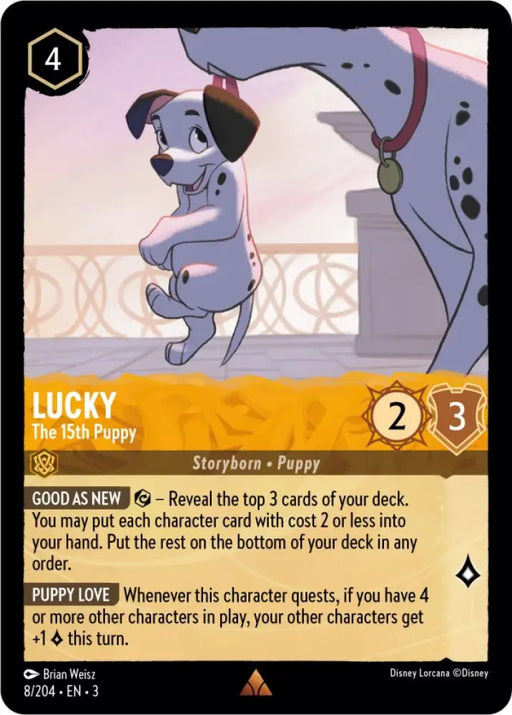 Lucky - The 15th Puppy (8/204) [Into the Inklands] - Lorcana Single
