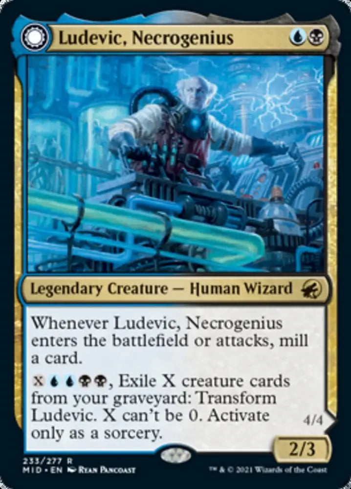Ludevic Necrogenius // Olag Ludevic’s Hubris [Innistrad: Midnight Hunt] - MTG Single