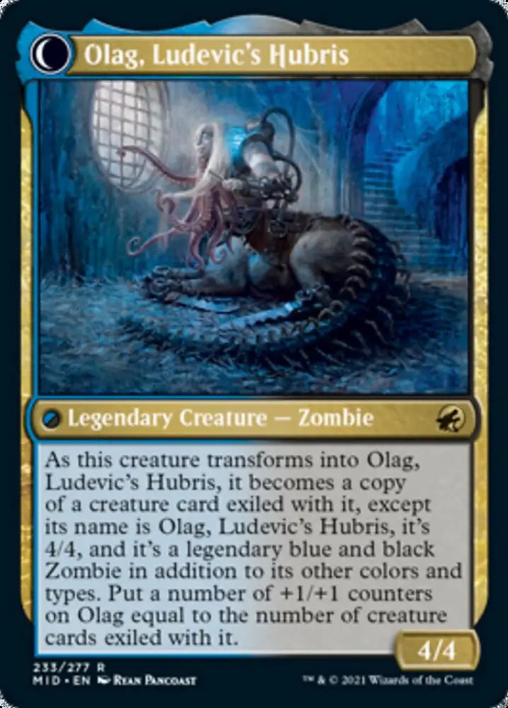 Ludevic Necrogenius // Olag Ludevic’s Hubris [Innistrad: Midnight Hunt] - MTG Single