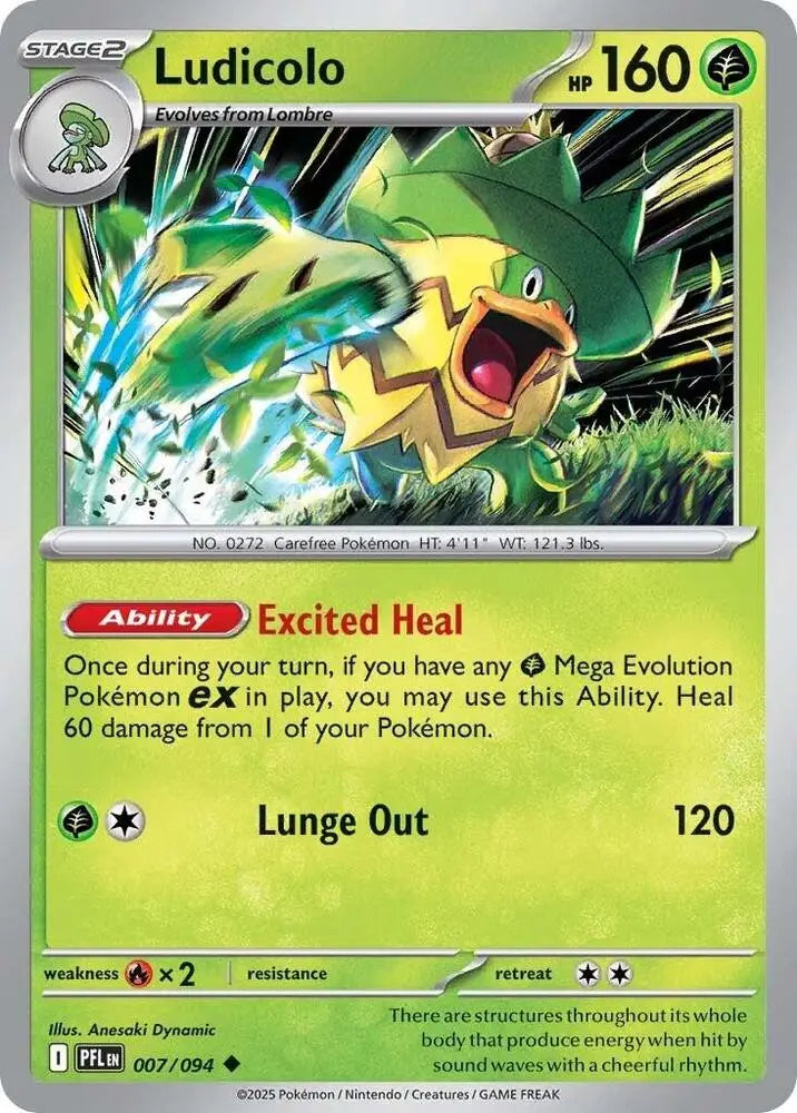 Ludicolo - 007/094 [ME02: Phantasmal Flames]
