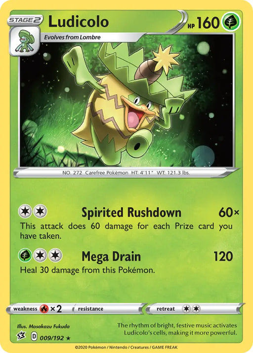 Ludicolo (009/192) [Sword & Shield: Rebel Clash] - Pokemon Single